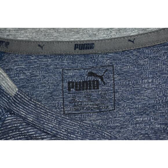 Puma Shirt Mens Size XL Gym Workout Blue Polyester Blend Athletic - Picture 4 of 5